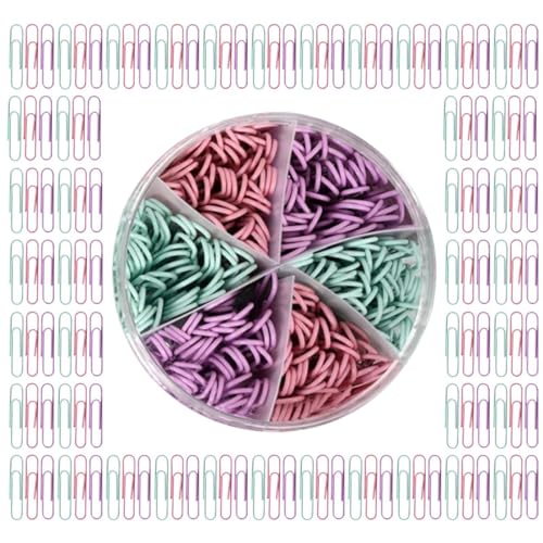 COMFOLIVING Bunte Büroklammern, große, rostbeständige Büroklammern, farbige Büroklammern für Büro, große bunte Clips, Bürobedarf für Organisation COMFOLIVING Bunte Büroklammern, große, rostbeständige Büroklammern, farbige Büroklammern für Büro, große bunte Clips, Bürobedarf für Organisation von COMFOLIVING