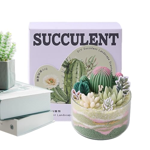 COMFOLIVING Kerzenherstellungs-Set, Kerzenherstellungs-Set, Kerzenherstellungszubehör für Anfänger, zarte Kerzen für Pflanzen, Bastel- und Bastelsets, Dekorationen für den von COMFOLIVING