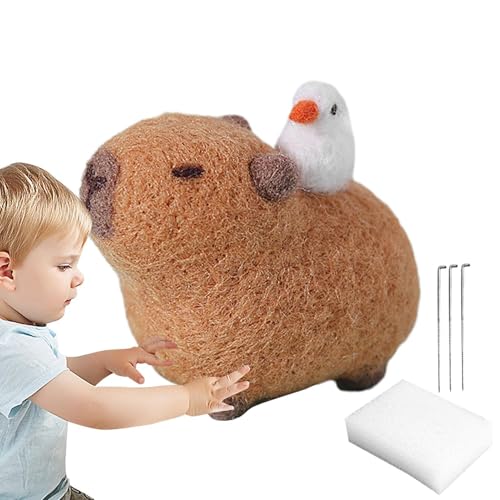 COMFOLIVING Nadeldecken-Set, Nadelfilz-Set für Anfänger | Komplettes Nadelfilzwerkzeug | Nadelfilz-Set mit Filznadeln, Anleitung und vielem mehr von COMFOLIVING