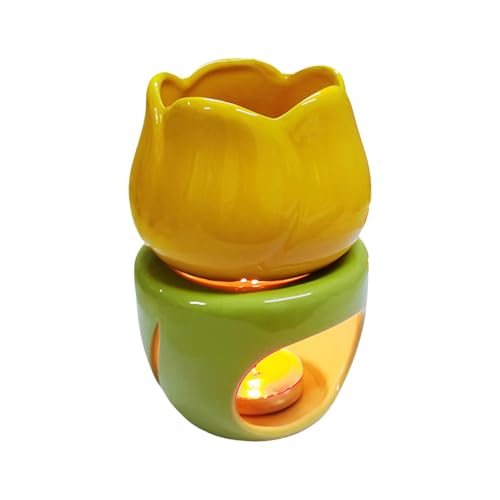 COMFOLIVING Teelicht-Wachswärmer – schicker Keramik-Ölbrenner, Kerzen-Diffusor, Keramik-Ölbrenner, Kerzenwachs-Schmelzer, einzigartiger Duftwärmer mit Kerzenlöffel für Wohnzimmer, Schlafzimmer COMFOLIVING Teelicht-Wachswärmer – schicker Keramik-Ölbrenner, Kerzen-Diffusor, Keramik-Ölbrenner, Kerzenwachs-Schmelzer, einzigartiger Duftwärmer mit Kerzenlöffel für Wohnzimmer, Schlafzimmer von COMFOLIVING