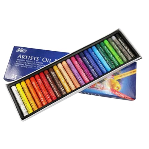 Ölpastellkreide-Set, 25/50 Landschaftsfarben, weiche Ölkreiden, professionelle Zeichenstifte, weiche Ölpastell, lebendig und cremig, für Kinder, Kunstschulbedarf, geeignet für Künstler, Anfänger Ölpastellkreide-Set, 25/50 Landschaftsfarben, weiche Ölkreiden, professionelle Zeichenstifte, weiche Ölpastell, lebendig und cremig, für Kinder, Kunstschulbedarf, geeignet für Künstler, Anfänger von COMFOLIVING