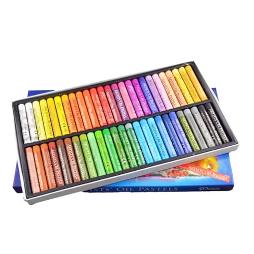 Ölpastellkreide-Set, 25/50 Landschaftsfarben, weiche Ölkreiden, professionelle Zeichenstifte, weiche Ölpastell, lebendig und cremig, für Kinder, Kunstschulbedarf, geeignet für Künstler, Anfänger Ölpastellkreide-Set, 25/50 Landschaftsfarben, weiche Ölkreiden, professionelle Zeichenstifte, weiche Ölpastell, lebendig und cremig, für Kinder, Kunstschulbedarf, geeignet für Künstler, Anfänger von COMFOLIVING