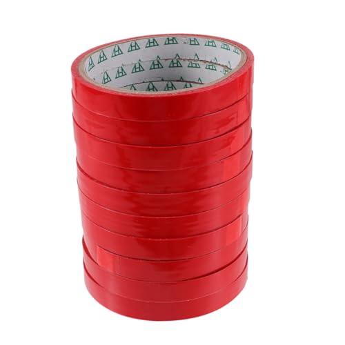 COMNESTBI 10 Rollen Dichtungsband Fleischverpackungsmaterial Klebebandverschluss für Beutel Klebeband zum Einwickeln Beutelversiegelungsbandspender Beutelverschließer Wickelband bopp rot COMNESTBI 10 Rollen Dichtungsband Fleischverpackungsmaterial Klebebandverschluss für Beutel Klebeband zum Einwickeln Beutelversiegelungsbandspender Beutelverschließer Wickelband bopp rot von COMNESTBI