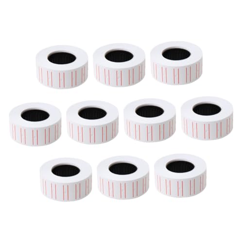 COMNESTBI 10 Rollen Einreihige Preisschilder Papieraufkleber Display Flohmarktschilder Etiketten Für Verkaufte Schilder Fluoreszierende Papieretiketten COMNESTBI 10 Rollen Einreihige Preisschilder Papieraufkleber Display Flohmarktschilder Etiketten Für Verkaufte Schilder Fluoreszierende Papieretiketten von COMNESTBI