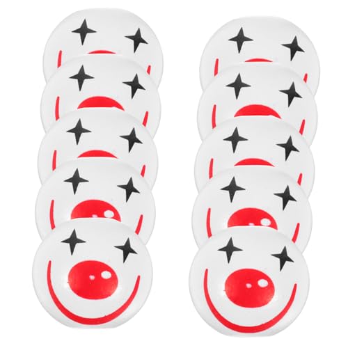 COMNESTBI 10 Stück Bemalte Holzperlen, 20 Mm, Clown-gesichtsperlen Für Die Herstellung Von Diy-schmuck, Kinderbastelbedarf, Armbänder, Ohrringe, Kreative Perlen Für Handarbeiten COMNESTBI 10 Stück Bemalte Holzperlen, 20 Mm, Clown-gesichtsperlen Für Die Herstellung Von Diy-schmuck, Kinderbastelbedarf, Armbänder, Ohrringe, Kreative Perlen Für Handarbeiten von COMNESTBI