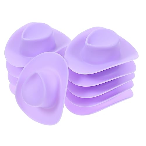 COMNESTBI 10 Stück Partyhut für Kuchen doll Accessories Puppenhut kleine Hüte zum Basteln Cowboy-Puppe Cowgirl-Hut Miniatur Kuchen Hut Minihüte zum Basteln Violett COMNESTBI 10 Stück Partyhut für Kuchen doll Accessories Puppenhut kleine Hüte zum Basteln Cowboy-Puppe Cowgirl-Hut Miniatur Kuchen Hut Minihüte zum Basteln Violett von COMNESTBI