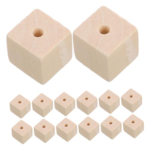 COMNESTBI 100 Stück Unbehandelte Holzperlen Quadratische Holzperlen für Diy Schmuck Basteln und Projekte Natürliche Holzoptik Würfelform für Bastelarbeiten COMNESTBI 100 Stück Unbehandelte Holzperlen Quadratische Holzperlen für Diy Schmuck Basteln und Projekte Natürliche Holzoptik Würfelform für Bastelarbeiten von COMNESTBI