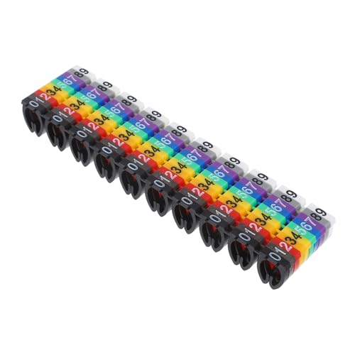 COMNESTBI 100Stücke Kabelmarkierungsset Bunte Drahtnummernetiketten mit Clip Design für Kabelidentifikation Organisation Kompatibel mit Kabeln für Elektronik COMNESTBI 100Stücke Kabelmarkierungsset Bunte Drahtnummernetiketten mit Clip Design für Kabelidentifikation Organisation Kompatibel mit Kabeln für Elektronik von COMNESTBI