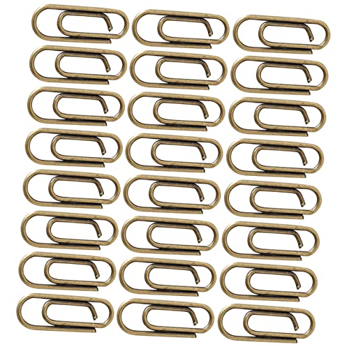 COMNESTBI 100Stücke Retro Metall Papierclips Dekorative Büroklammern für Dokumente Memos und Notizen Langlebige und Zuverlässige Bürobedarf für Schule und Büro von COMNESTBI