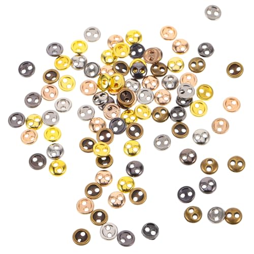 COMNESTBI 100stücke Mini Runde Knöpfe Für Puppen Retro Für Kleidung Bastelprojekte Und Puppenzubehör von COMNESTBI