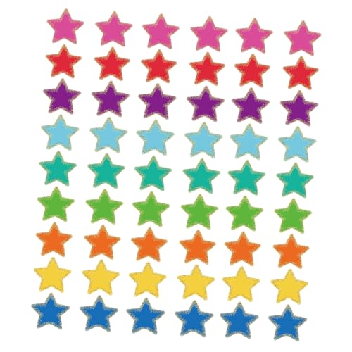 COMNESTBI 108 Blatt Pinnwand-sternausschnitt Mit Bunten Punkträndern Für Klassenzimmerdekorationen, Diy-projekte Und Heimdekor, Ideal Für Und Schulprojekte von COMNESTBI