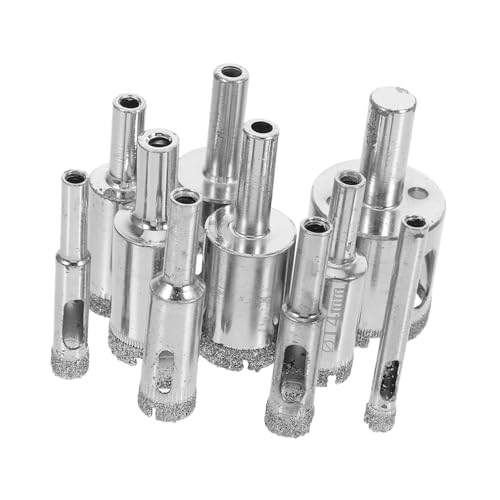 COMNESTBI 10Er Set Keramikbohrer Bohrer für Keramik Bohrer für Fliesen Glas- und Fliesenbohrer Präzisionsbohrer Bohrer zum Bohren von Wänden Betonbohrer Steinbohrer legierter Stahl Silver COMNESTBI 10Er Set Keramikbohrer Bohrer für Keramik Bohrer für Fliesen Glas- und Fliesenbohrer Präzisionsbohrer Bohrer zum Bohren von Wänden Betonbohrer Steinbohrer legierter Stahl Silver von COMNESTBI