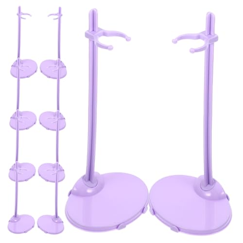 COMNESTBI 10Stücke Puppenständer Verstellbare Figuren Display Halterung für Puppen Transparentes Design für Puppen für Schaufenster und Zuhause von COMNESTBI