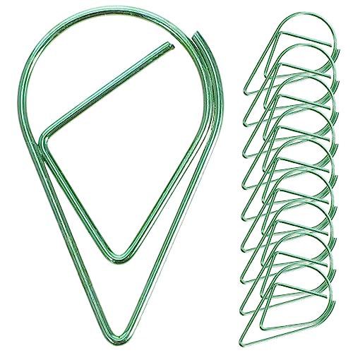 COMNESTBI 10Stücke Wassertropfenförmige Büroklammern Kreative Metall Clips für Dokumente Schreibtischzubehör Langlebig und Praktisch für Schule und Büro und Funktional von COMNESTBI