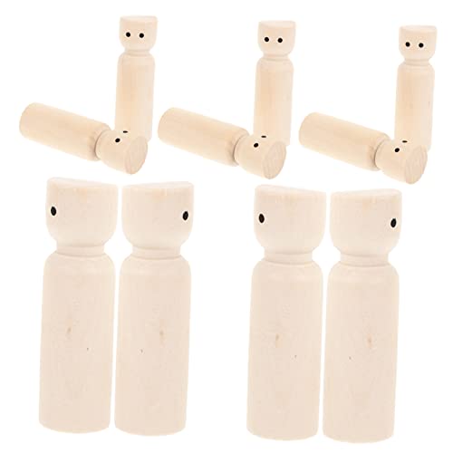COMNESTBI 10stücke Holzpuppen Unbemalte Holzfiguren Für Kreatives Basteln Zum Bemalen Für Fördert Kreativität Und Vorstellungskraft Deko Für Spielzimmer COMNESTBI 10stücke Holzpuppen Unbemalte Holzfiguren Für Kreatives Basteln Zum Bemalen Für Fördert Kreativität Und Vorstellungskraft Deko Für Spielzimmer von COMNESTBI