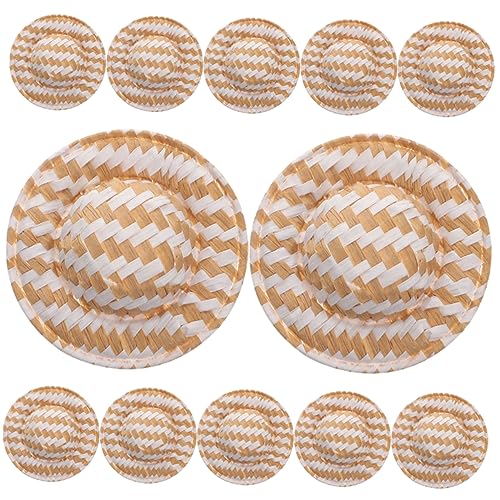 COMNESTBI 12 Stück Puppe Strohhut Puppenhut Rustikale Puppenhüte Puppenhut Dekoration Interessante Hausdekoration Miniatur winzige Hüte Puppenhaus-Hut-Requisiten Toilettenpapier COMNESTBI 12 Stück Puppe Strohhut Puppenhut Rustikale Puppenhüte Puppenhut Dekoration Interessante Hausdekoration Miniatur winzige Hüte Puppenhaus-Hut-Requisiten Toilettenpapier von COMNESTBI