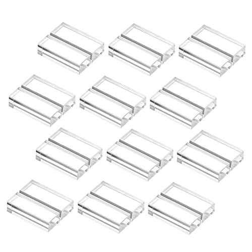 COMNESTBI 12Stücke Acrylständer Klarer Kartenhalter für Tischnummern Namensschilder Menüs Fotos und Notizen Robustes Langlebiges Acrylmaterial für Hochzeiten Konferenzen von COMNESTBI
