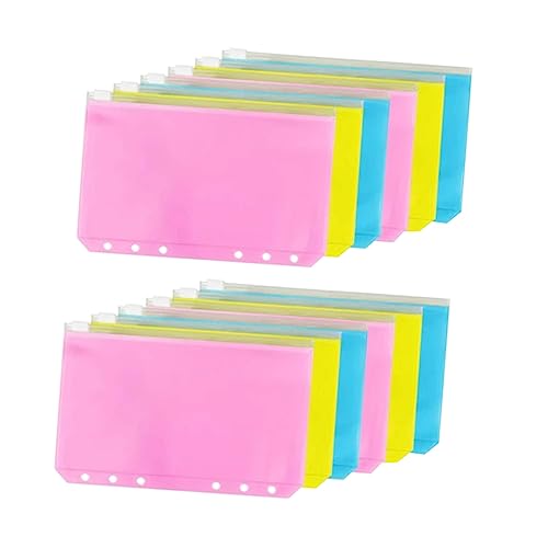 COMNESTBI 12Stücke Reißverschluss Beutel Binder für Dokumente Farbige Aufbewahrungstaschen für Studium und Langlebig COMNESTBI 12Stücke Reißverschluss Beutel Binder für Dokumente Farbige Aufbewahrungstaschen für Studium und Langlebig von COMNESTBI