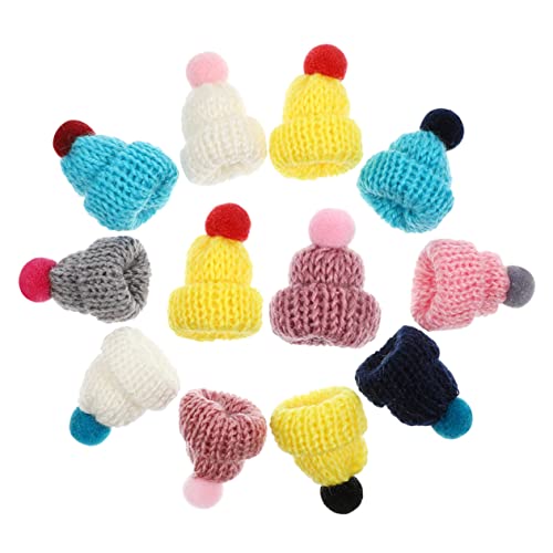 COMNESTBI 12Stücke Wollmützen Austauschbare Dekorationshüte für DIY Projekte Weihnachtsmütze für Festliche Anlässe Handwerkszubehör für Kreative COMNESTBI 12Stücke Wollmützen Austauschbare Dekorationshüte für DIY Projekte Weihnachtsmütze für Festliche Anlässe Handwerkszubehör für Kreative von COMNESTBI