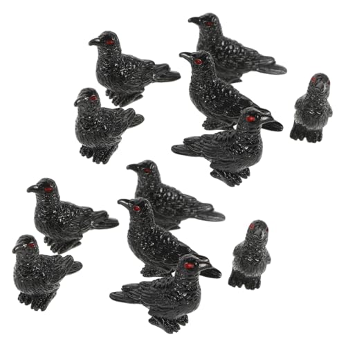 COMNESTBI 12stücke Teiliges Miniatur Krähen Ornament Hochwertige Harzfiguren Für Garten Und Tischdekoration Für Halloween Und Mikro-landschaften Detailreiche Designs Und Vielseitige COMNESTBI 12stücke Teiliges Miniatur Krähen Ornament Hochwertige Harzfiguren Für Garten Und Tischdekoration Für Halloween Und Mikro-landschaften Detailreiche Designs Und Vielseitige von COMNESTBI