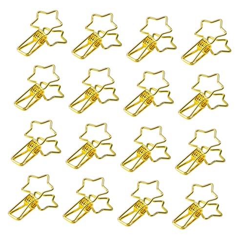 COMNESTBI 16Stücke Metall Klemmen Organizer für Fotos und Dokumente Robuste Büroklammern für Einfache Ablage für Zuhause Büro und Schule Goldene Farbe mit Präziser COMNESTBI 16Stücke Metall Klemmen Organizer für Fotos und Dokumente Robuste Büroklammern für Einfache Ablage für Zuhause Büro und Schule Goldene Farbe mit Präziser von COMNESTBI