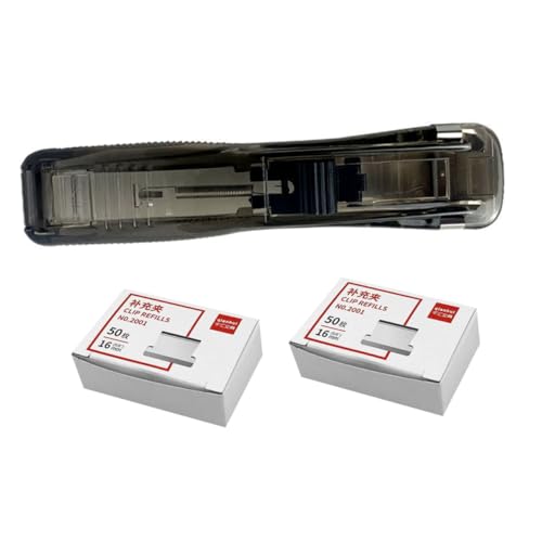 COMNESTBI 1Satz Kreativer Hefter mit Tragbarem Clip Nachfüllklammern für Schule und Büro für Einfache Zusammenheften von Dokumenten und Berichten COMNESTBI 1Satz Kreativer Hefter mit Tragbarem Clip Nachfüllklammern für Schule und Büro für Einfache Zusammenheften von Dokumenten und Berichten von COMNESTBI