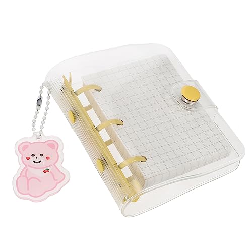 COMNESTBI 1Satz Mini Lose Leaf Notizbuch mit Knopfverschluss Teiliges mit Hülle Kariertes und Süßem Anhänger DIY Scrapbooking COMNESTBI 1Satz Mini Lose Leaf Notizbuch mit Knopfverschluss Teiliges mit Hülle Kariertes und Süßem Anhänger DIY Scrapbooking von COMNESTBI