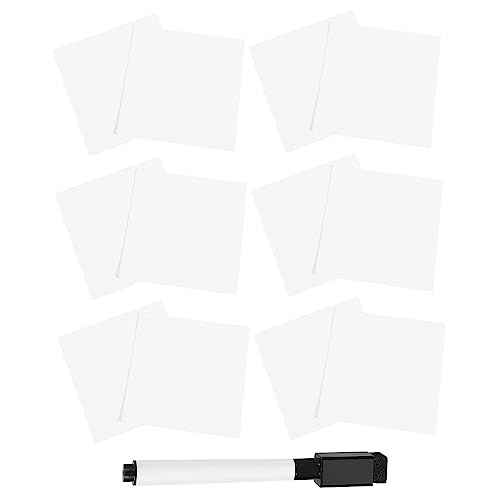 COMNESTBI 1Satz Wiederverwendbare Selbstklebende Notizen Abwischbare Haftnotizen Markieren von Dokumenten Büchern und To Do Listen Leicht und Tragbar von COMNESTBI