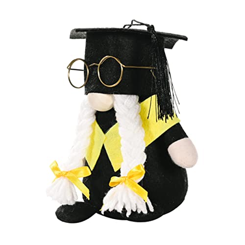 COMNESTBI 1stück Graduierungs-gnom-Puppe Mit Hut Und Brille Kreative Dekoration Für Abschlussfeiern Aus Hochwertigem Für Vielseitig Einsetzbar Tisch Oder Sofa von COMNESTBI