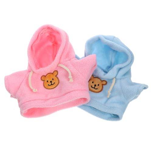 COMNESTBI 2 Stück Bärenkostüm für Puppen Wiederverwendbare Waschbare Kleidung für Plüschbären Niedliche Outfits für Dressing und Kreative Spielideen von COMNESTBI