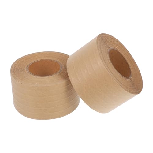 COMNESTBI 2 Stück Klebeband nachfüllt Packband aus Kraftpapier Zellophanband wasseraktiviertes Klebeband Sicherheitsband braunes Versandklebeband Massenband Pappband Brown COMNESTBI 2 Stück Klebeband nachfüllt Packband aus Kraftpapier Zellophanband wasseraktiviertes Klebeband Sicherheitsband braunes Versandklebeband Massenband Pappband Brown von COMNESTBI