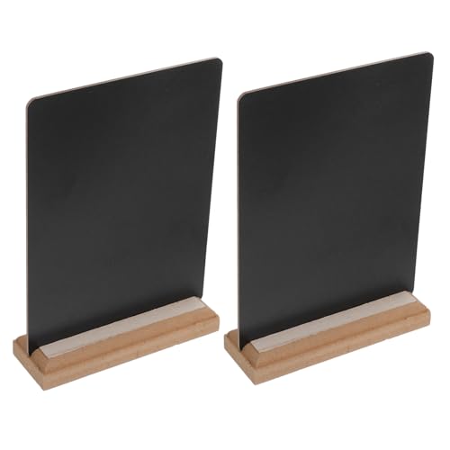COMNESTBI 2 Stück Mini-tafel Menü -board Tafelmenü Anzeigetafel Kreidetafel Staffelei Zeichen Kreideschilder Für Den Essenstisch Kreidetafel-schild Kleine Tafel Großes Tafelschild Holz Black von COMNESTBI