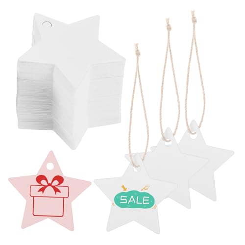 COMNESTBI 200 Stück Fünfzackiger Sternanhänger Schlüssel Sterne Party Kleine Geschenkanhänger Sternchen Mit Löchern Dekorationen Leere Hängeetiketten Schüttgut Ausgeschnitten Weiß Papier COMNESTBI 200 Stück Fünfzackiger Sternanhänger Schlüssel Sterne Party Kleine Geschenkanhänger Sternchen Mit Löchern Dekorationen Leere Hängeetiketten Schüttgut Ausgeschnitten Weiß Papier von COMNESTBI
