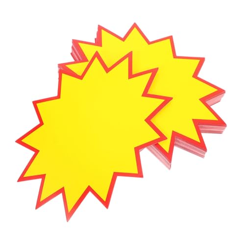 COMNESTBI 200 Stück Supermarkt-explosionsaufkleber Supermarktpreis Einzelhandelsmarken Warenanhänger Marketingbedarf Verkaufsetiketten Für Einzelhandelsgeschäfte Ladenaufkleber Yellow Papier COMNESTBI 200 Stück Supermarkt-explosionsaufkleber Supermarktpreis Einzelhandelsmarken Warenanhänger Marketingbedarf Verkaufsetiketten Für Einzelhandelsgeschäfte Ladenaufkleber Yellow Papier von COMNESTBI