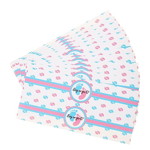 COMNESTBI Stück Gender Reveal Aufkleber für Partydekoration Selbstklebende Sticker für Jungen und Deko für Babyparty und Gender Reveal Feierlichkeiten Vielseitig Einsetzbar für von COMNESTBI