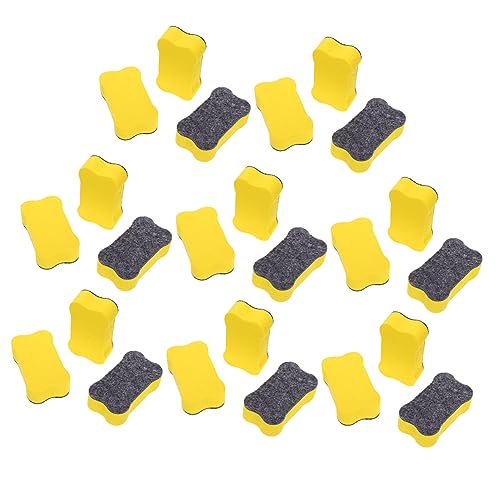 COMNESTBI 24Stücke Knochenförmige Whiteboard Radierer Trockene Radierer für Schule und Büro Kinderfreundliches Whiteboard Zubehör Abwischen und Reinigen von COMNESTBI