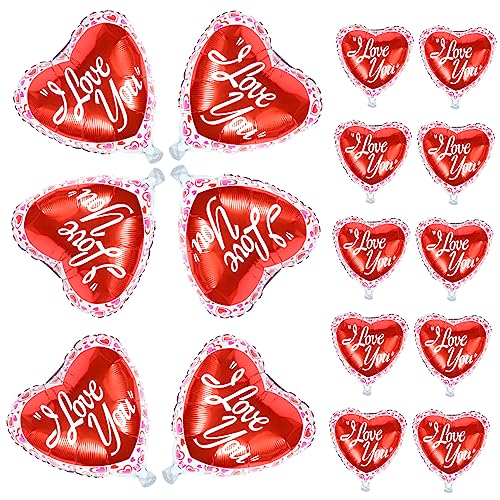 COMNESTBI 25Stücke Teiliges Herzballons aus Aluminiumfolie für Valentinstag und Hochzeiten Romantische Partydekoration Leuchtende Rote Farbe Foto Requisiten für Unvergessliche COMNESTBI 25Stücke Teiliges Herzballons aus Aluminiumfolie für Valentinstag und Hochzeiten Romantische Partydekoration Leuchtende Rote Farbe Foto Requisiten für Unvergessliche von COMNESTBI