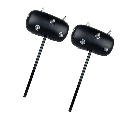COMNESTBI 2Stücke Aufblasbare PVC Hämmer mit Griff für Sicher und Leicht für Strand und Luau Feiern Geschenkidee von COMNESTBI