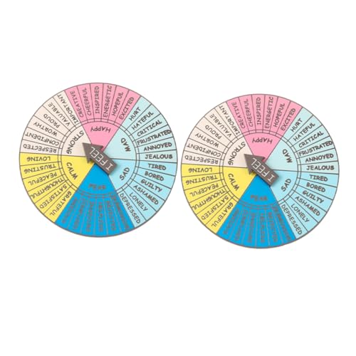 COMNESTBI 2stücke Emotionen Rad Abzeichen Teiliges Tragbares Gefühlsrad Psychische Gesundheit Therapie Badge Hochwertige Für Rucksäcke Oder COMNESTBI 2stücke Emotionen Rad Abzeichen Teiliges Tragbares Gefühlsrad Psychische Gesundheit Therapie Badge Hochwertige Für Rucksäcke Oder von COMNESTBI