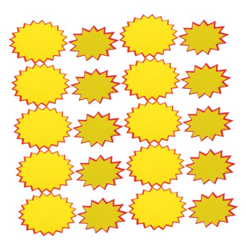 COMNESTBI 300 Stück Tag Löschen Flohmarkt-etiketten Preisschilder Für Den Hofverkauf Flohmarkt-aufkleber Hofverkauf Liefert Verkaufsschilder Werbeschilder Flohmarkt -tags Papier Yellow von COMNESTBI