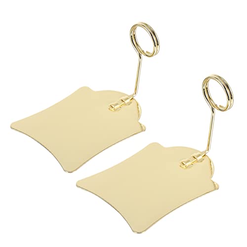COMNESTBI 3Stücke Metall Tag Halter Werbeanzeigeclip für Supermarkt und Bäckerei Stabiler Etikettenhalter für Preisschilder Glänzend und Langlebig für Einzelhandel von COMNESTBI