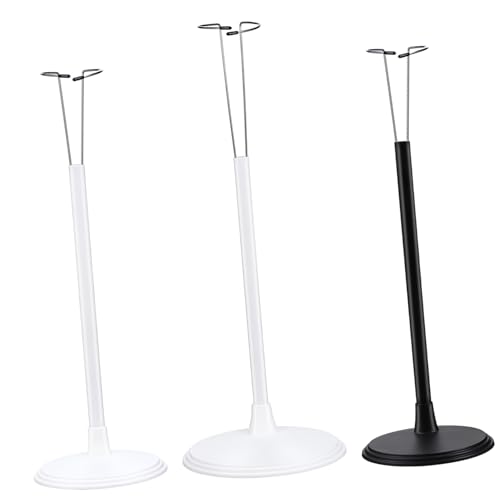 COMNESTBI 3Stücke Puppenständer Halter für Puppen Vertikaler Kleiderständer aus Platzsparend für Puppenaufbewahrung und Display von COMNESTBI