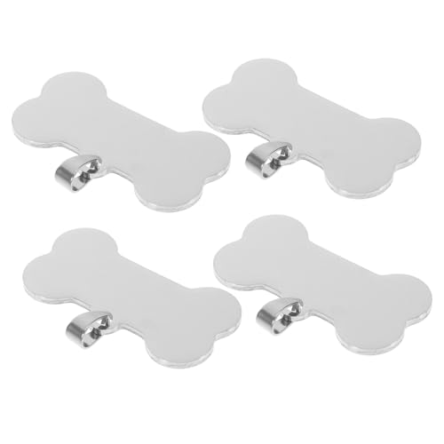 COMNESTBI 4 Stück Edelstahl Haustier Namensschild Metallstempel Hundeanhänger Edelstahl Stempelanhänger Hundemarke Gravierte Hundeknochen Halskette Ohrringherstellung Zubehör COMNESTBI 4 Stück Edelstahl Haustier Namensschild Metallstempel Hundeanhänger Edelstahl Stempelanhänger Hundemarke Gravierte Hundeknochen Halskette Ohrringherstellung Zubehör von COMNESTBI