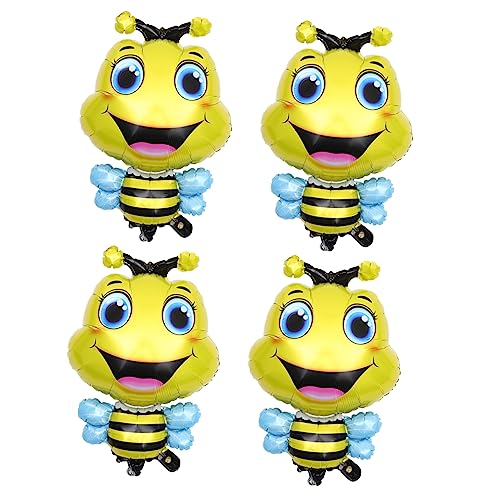 COMNESTBI 4Stücke Bienen Folienballons für Aufblasbare Tierballons mit Lustigen Insektenmotiven Kreative Partydekoration für Geburtstagsfeiern COMNESTBI 4Stücke Bienen Folienballons für Aufblasbare Tierballons mit Lustigen Insektenmotiven Kreative Partydekoration für Geburtstagsfeiern von COMNESTBI