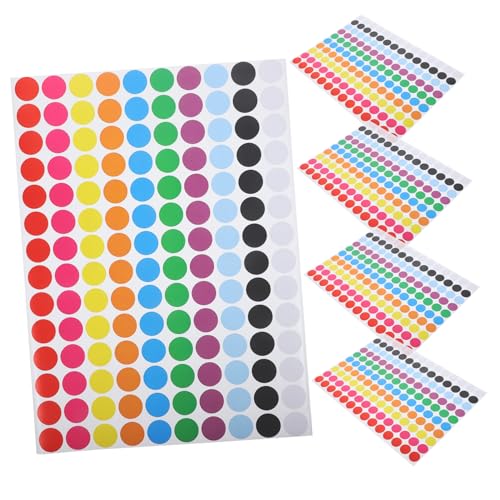 COMNESTBI 5 Blätter Bunte Punktetiketten the office sticker beschriftungsschilder Farbige Punktetiketten Aufkleber-Etiketten Aufkleberpapier Kreis dekorative Punktaufkleber farbige Aufkleber COMNESTBI 5 Blätter Bunte Punktetiketten the office sticker beschriftungsschilder Farbige Punktetiketten Aufkleber-Etiketten Aufkleberpapier Kreis dekorative Punktaufkleber farbige Aufkleber von COMNESTBI