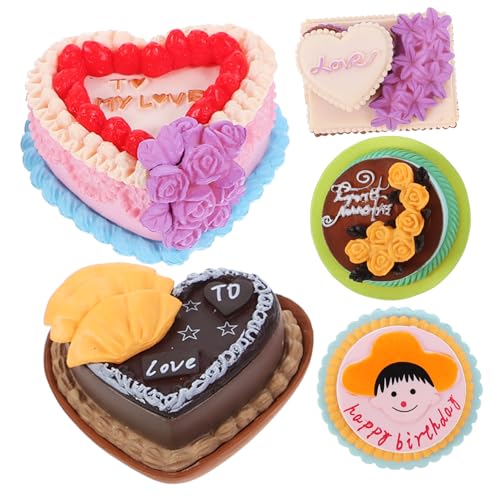 COMNESTBI 5 Stück Mini-Kuchen puppenhauszubehör tischdeko esstisch Tischdekoration geburtstagskerzen für Torte Kuchenornament aus Kunstharz gefälschter Kuchen gefälschtes Kuchenmodell COMNESTBI 5 Stück Mini-Kuchen puppenhauszubehör tischdeko esstisch Tischdekoration geburtstagskerzen für Torte Kuchenornament aus Kunstharz gefälschter Kuchen gefälschtes Kuchenmodell von COMNESTBI