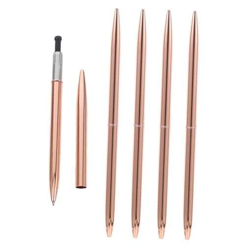 COMNESTBI 5 Stück Rotierender Kugelschreiber Journal-kugelschreiber Praktischer Kugelschreiber Empfangsthekenstifte Schüler Schreibwerkzeug Kugelschreiber Fürs Büro Rostfreier Stahl Roségold COMNESTBI 5 Stück Rotierender Kugelschreiber Journal-kugelschreiber Praktischer Kugelschreiber Empfangsthekenstifte Schüler Schreibwerkzeug Kugelschreiber Fürs Büro Rostfreier Stahl Roségold von COMNESTBI