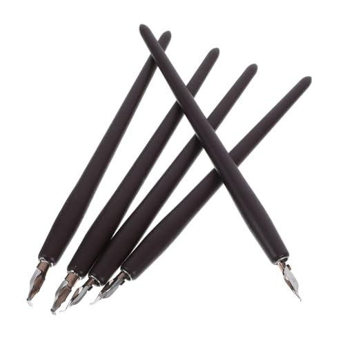 COMNESTBI 5 Stück Stift Künstlermalerei Kalligraphie-Füllfederhalter Füller Dekoration zeichnen Künstlerwerkzeuge Füllfederhalter zum Zeichnen handgeschnitzte Stempel Holz Dunkelbraun COMNESTBI 5 Stück Stift Künstlermalerei Kalligraphie-Füllfederhalter Füller Dekoration zeichnen Künstlerwerkzeuge Füllfederhalter zum Zeichnen handgeschnitzte Stempel Holz Dunkelbraun von COMNESTBI