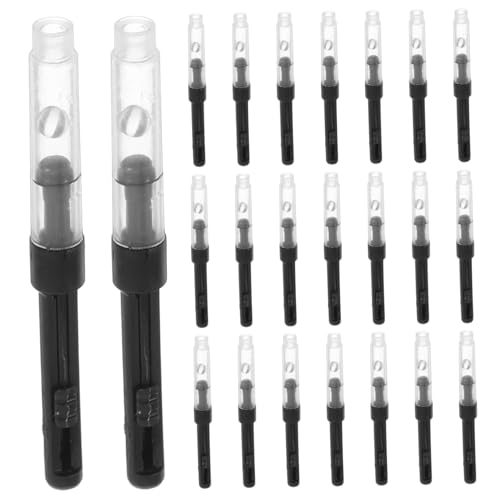 COMNESTBI 50 Stück Rotierender Tintenabsorber Universal- Wieder Auffüllbar Brunnenstift -twist -konverter Füllfederhalter Für Männer Flasche Nachfüllung Füller Tinte Für Stifte Black Plastik COMNESTBI 50 Stück Rotierender Tintenabsorber Universal- Wieder Auffüllbar Brunnenstift -twist -konverter Füllfederhalter Für Männer Flasche Nachfüllung Füller Tinte Für Stifte Black Plastik von COMNESTBI