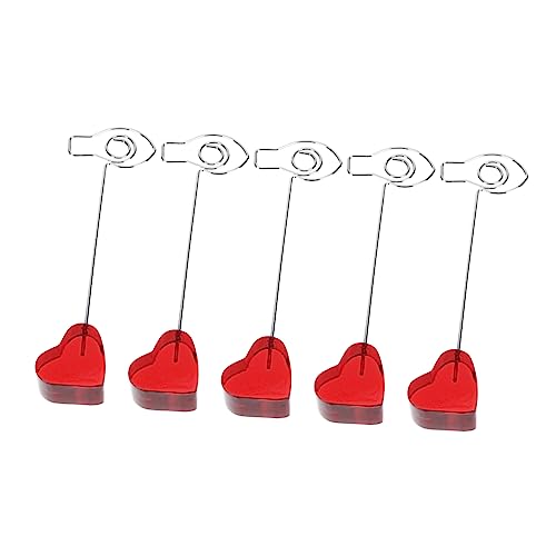 COMNESTBI 5Stücke Kreative Fotohalter Herzform für Schreibtisch Visitenkartenständer und Notizen Halter mit Stilvollem Design für Zuhause und Büro Stabil und Langlebig COMNESTBI 5Stücke Kreative Fotohalter Herzform für Schreibtisch Visitenkartenständer und Notizen Halter mit Stilvollem Design für Zuhause und Büro Stabil und Langlebig von COMNESTBI